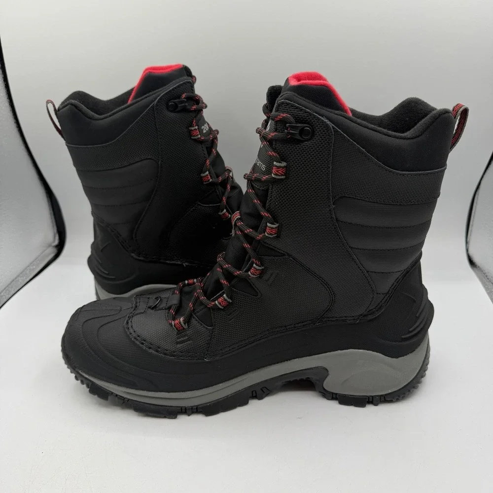 Columbia‎ Bugaboot III Boots Mens Size 13 Black/Red 200G Insulation Waterproof